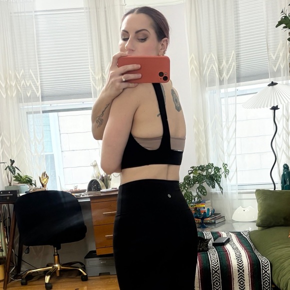 ZARA Black High Neck Low Back Sz Small Strapless Cropped Tank Top -  sz S - Picture 4 of 9